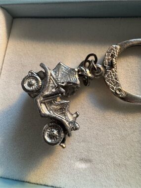 Vintage DBP German Antique Car Keychain Locking Key Ring